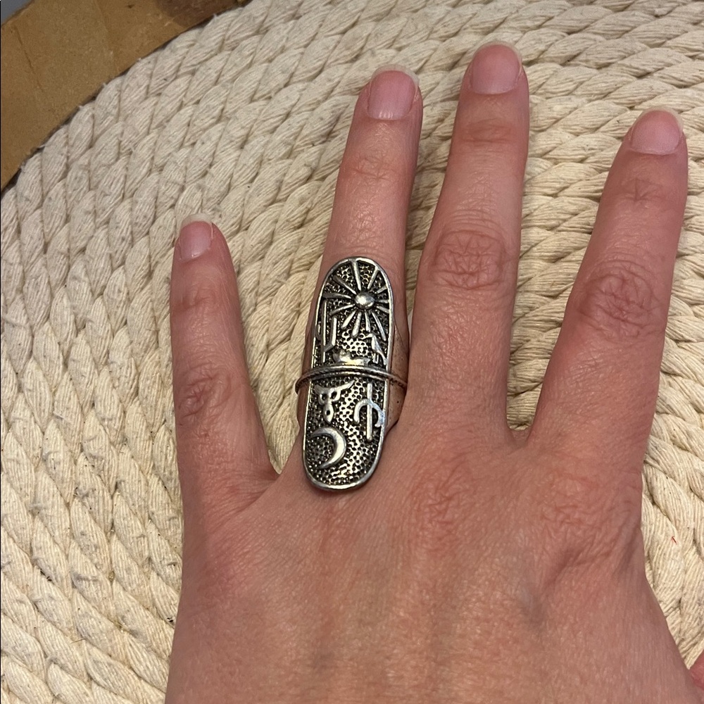 Silver Statement Ring - image 1